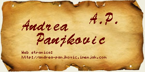 Andrea Panjković vizit kartica